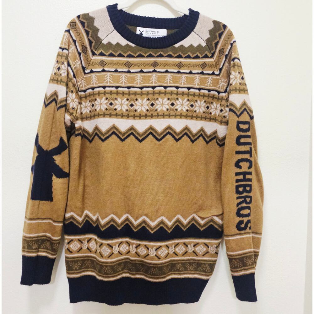 Dutch Bros Vintage M Unisex Sweater. Warm. Study Heavy Unique. RareFind‎ Stylish
